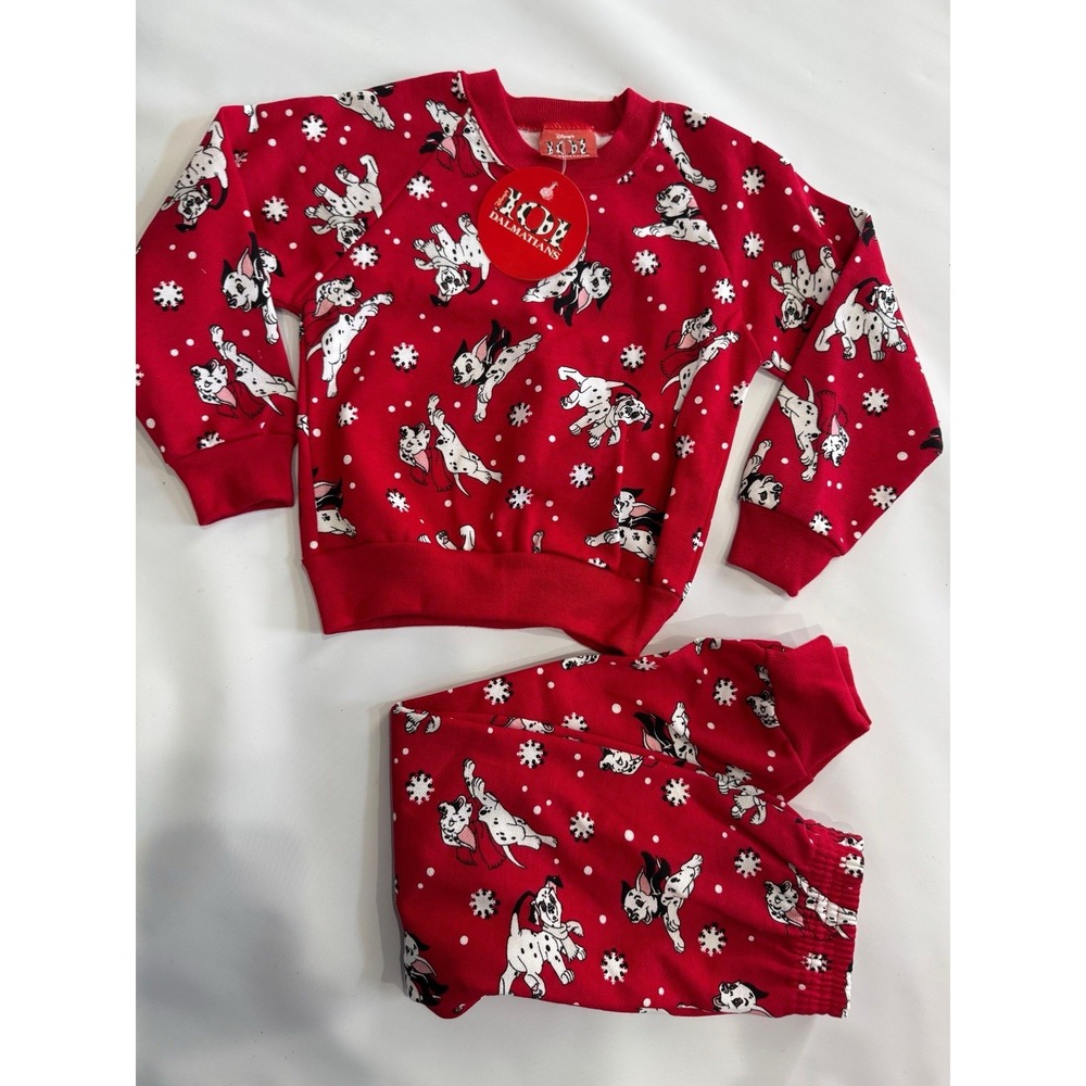101 Dalmatian Disney Vintage SET Sweatshirt Pants Outfit size 4T Made in USA NEW